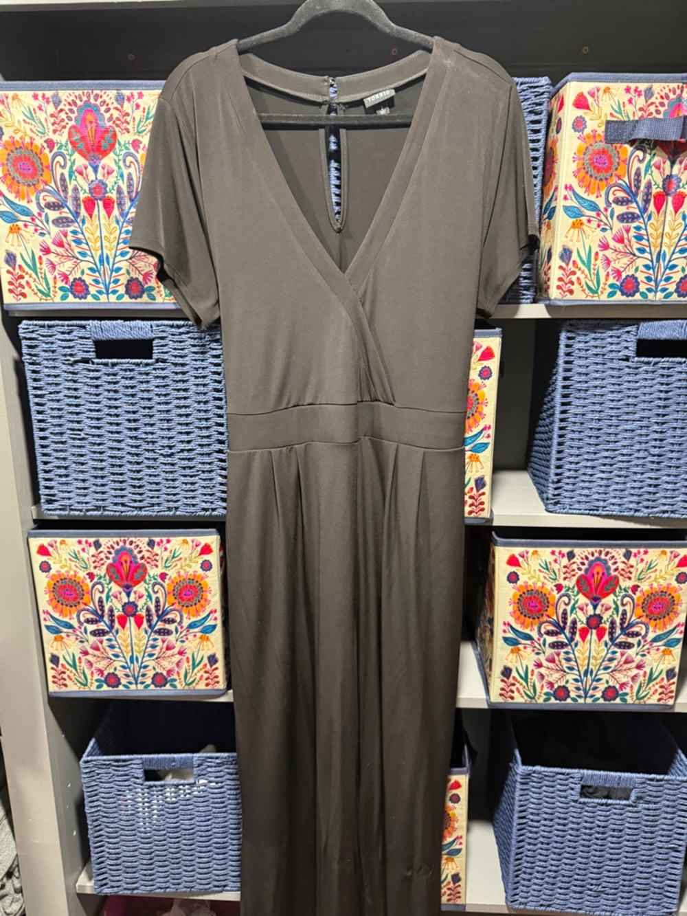 Torrid Black V-Neck Jumpsuit/Romper